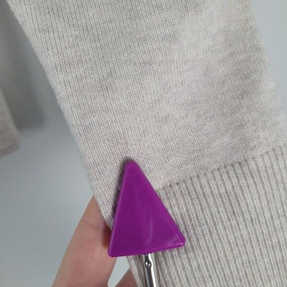 J. Crew XXS Schoolboy Sweater Blazer Merino Wool Cotton Cardigan Cream Beige - Picture 9 of 11